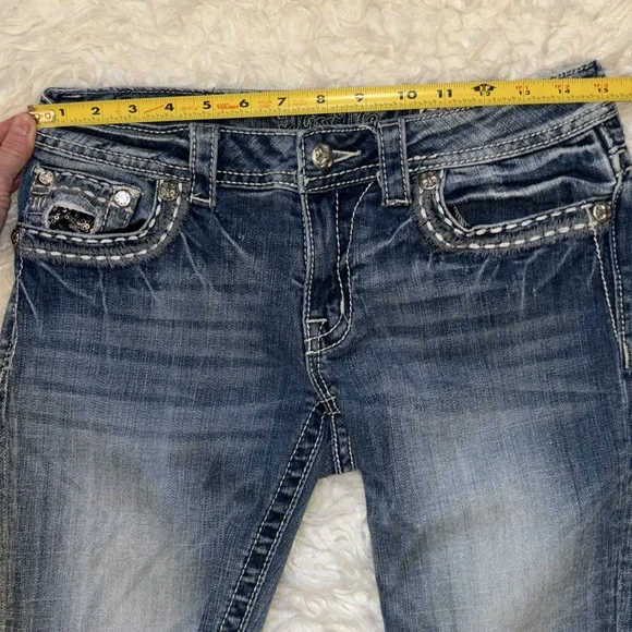 Miss Me Cut-Off 11” Denim Shorts, Size 29 - Picture 3 of 12